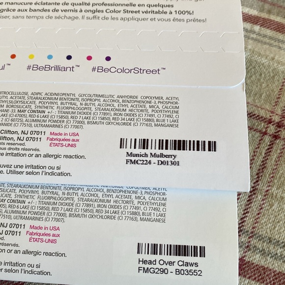 Set of 2 colorstreet nailstrips. Duo 11. - Picture 7 of 7